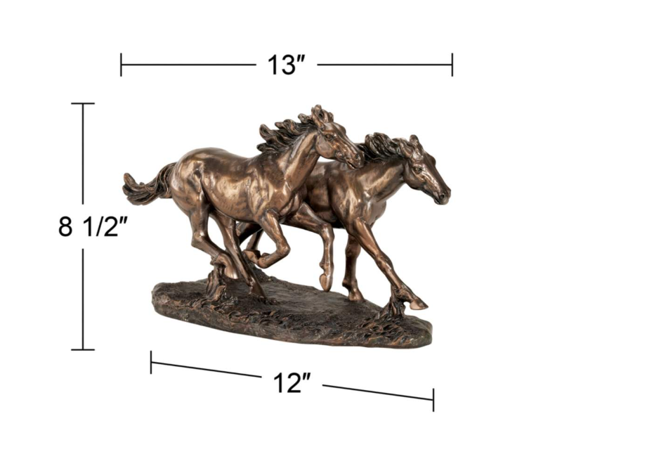 Golden Bronze Hill Horses