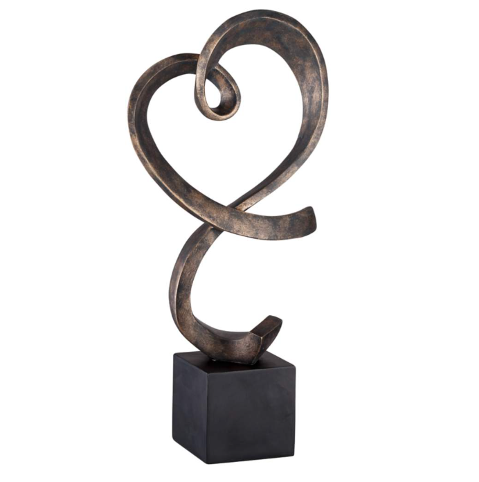 Swirling Heart Sculpture