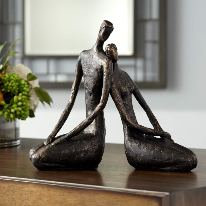 Unified Lovers Bronze Sculpture