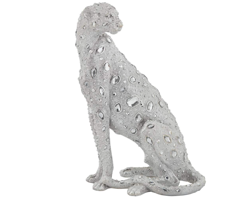 Sitting Leopard Sculpture