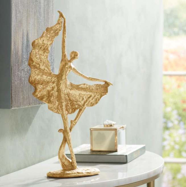 Gold Dancer Statue