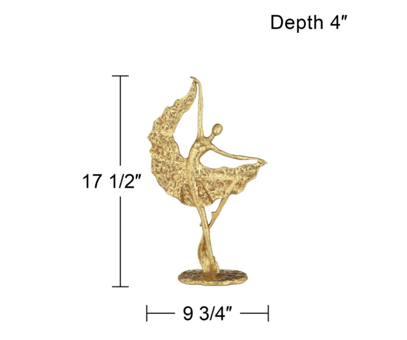 Gold Dancer Statue