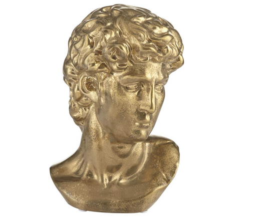 Golden Head Sculpture