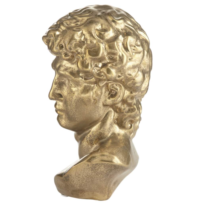 Golden Head Sculpture