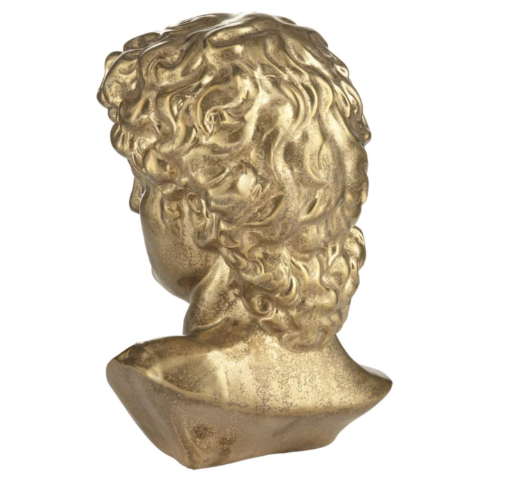 Golden Head Sculpture