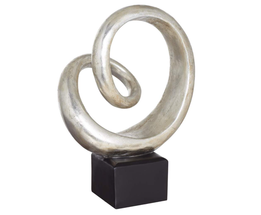 Silver Spiral Sculpture