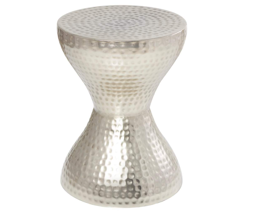 Silver Hourglass Table