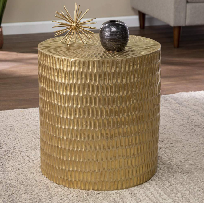 Minimalist Gold Accent Table